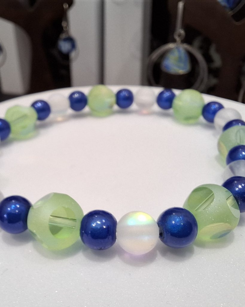 bracelet élastique perles