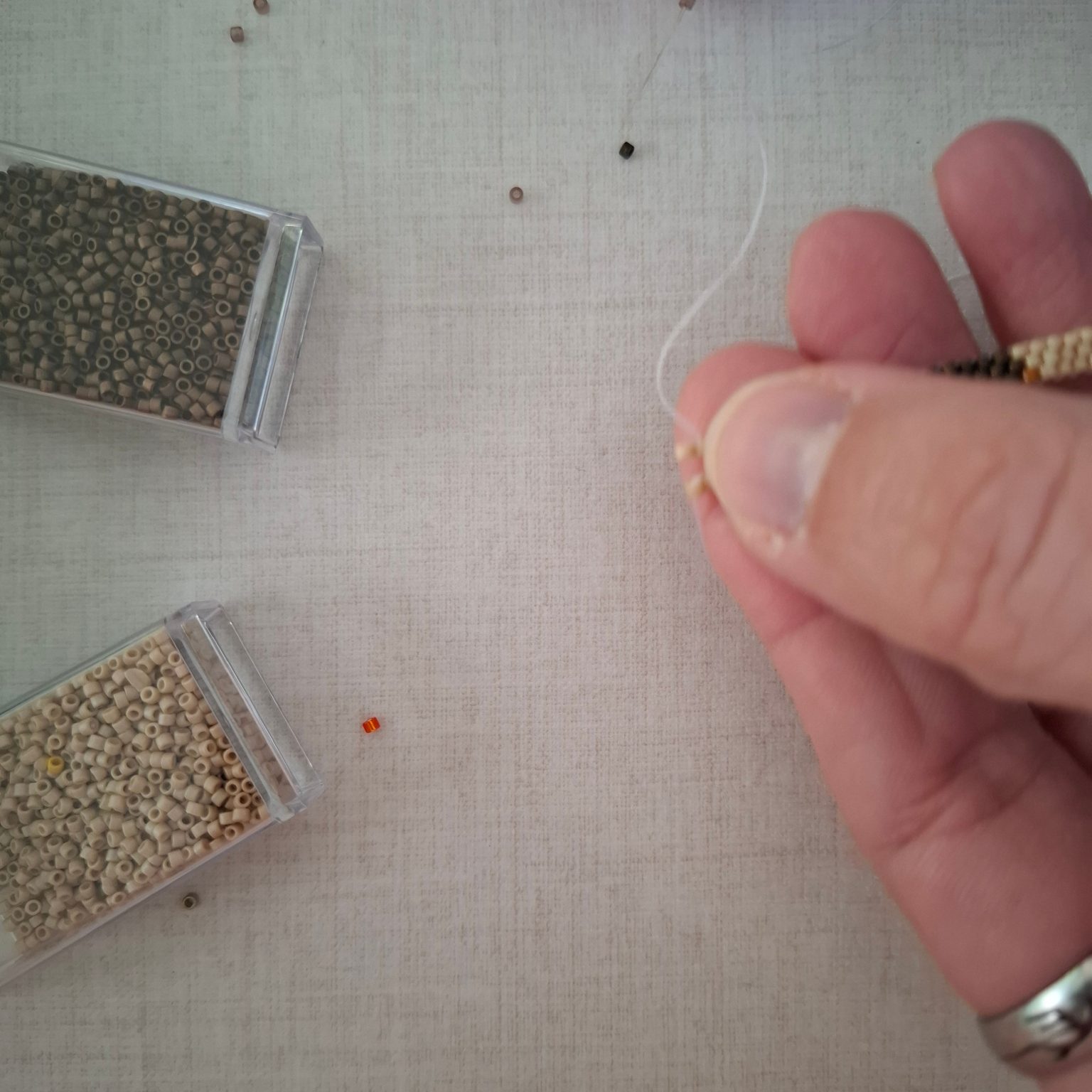 tissage Brick stitch