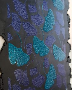 plaque de motif en argile polymère technique du silkscreen (sérigraphie)